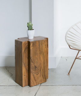 Natuur houten bijzettafel