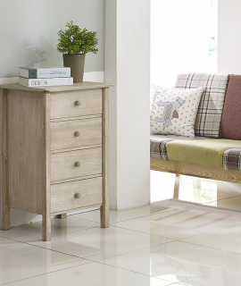 Klassiek nachtkastje licht hout