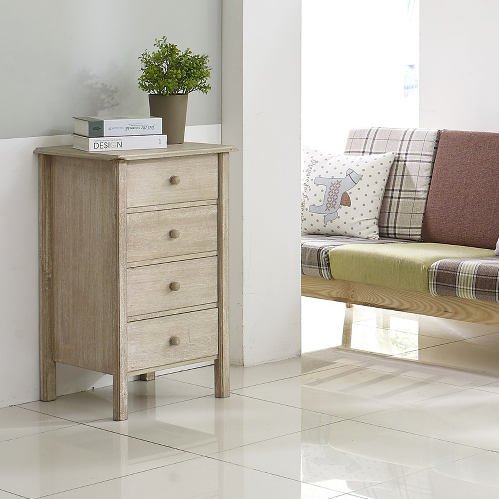 Klassiek nachtkastje licht hout